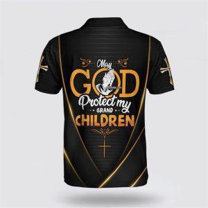 God Protect My Grandchildren Jesus Polo Shirt Gifts For Christians 2 ohdvxk.jpg