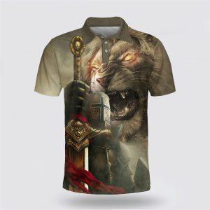God Religion Christ Jesus And Lion Polo…