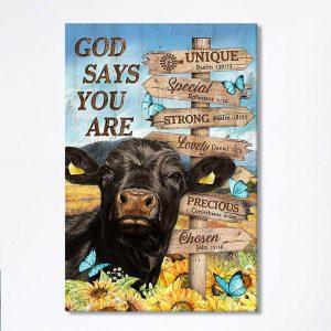 God Says You Are Black Cow Sunflower…