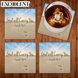 God Will Carry You Isaiah 464 Stone Coasters Coasters Gifts For Christian 1 a0yjn8.jpg