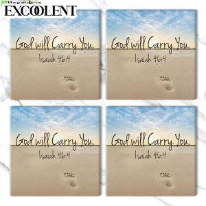 God Will Carry You Isaiah 464 Stone Coasters Coasters Gifts For Christian 3 imhrnb.jpg