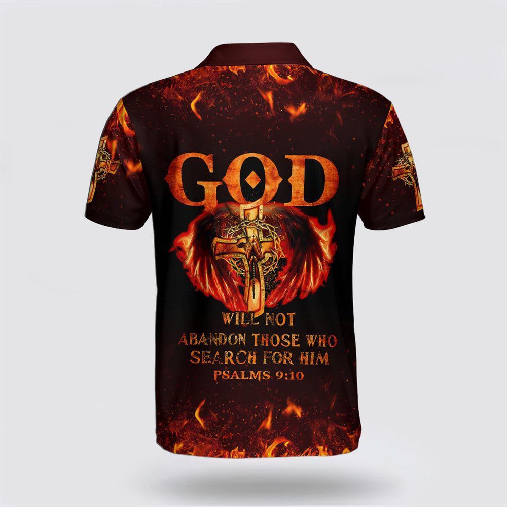 God Will Not Abandon Those Who Search For Him Polo Shirt – Gifts For Christians God Will Not Abandon Those Who Search For Him Polo Shirt – Gifts For Christians