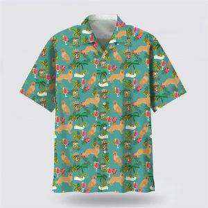 Golden Retriever Hawaiian Beach Hawaiian Shirt –…