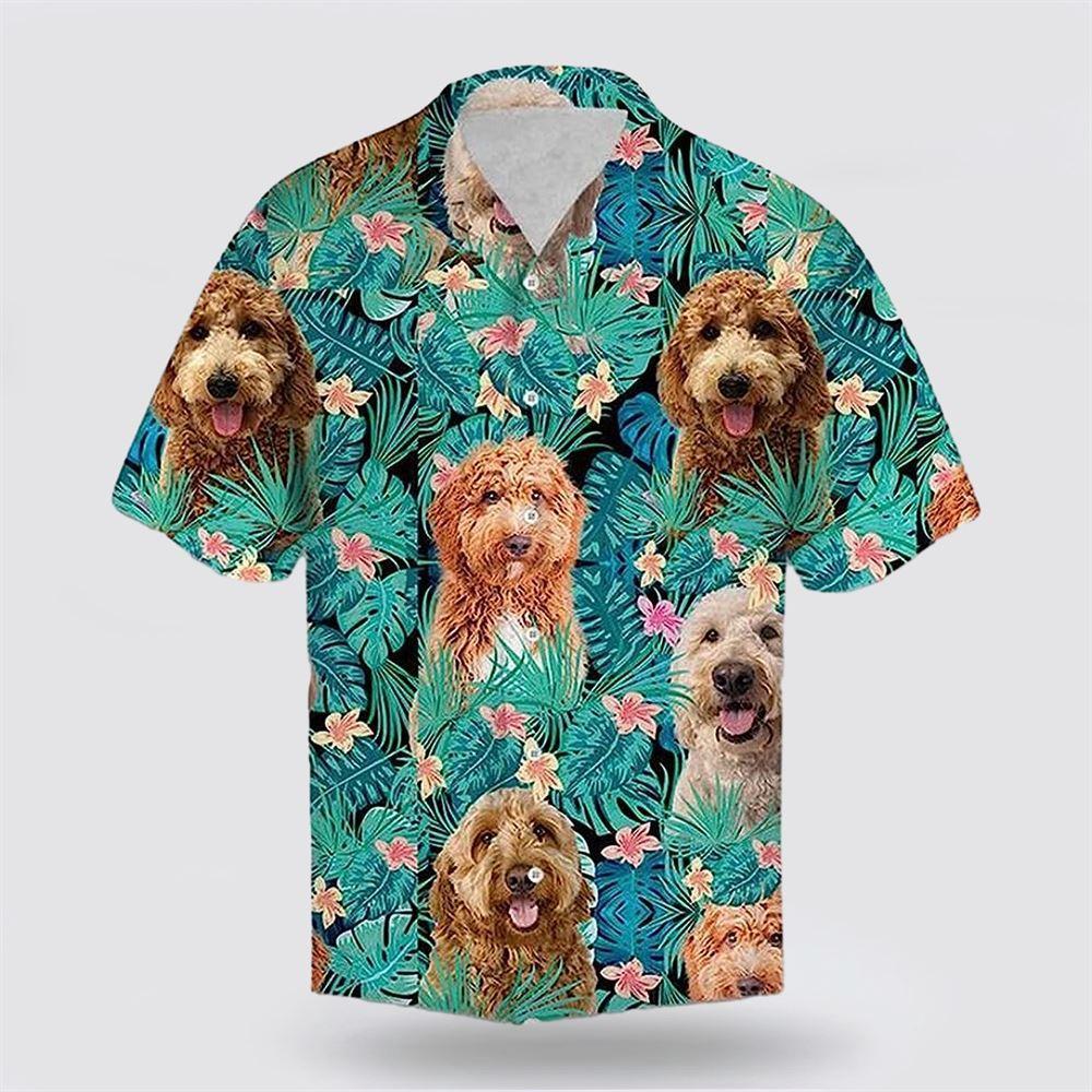 Goldendoodle Funny Face On The Tropic Background Hawaiin Shirt – Gift For Pet Lover Goldendoodle Funny Face On The Tropic Background Hawaiin Shirt – Gift For Pet Lover