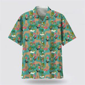 Great Dane Hawaiian Beach Hawaiian Shirt –…