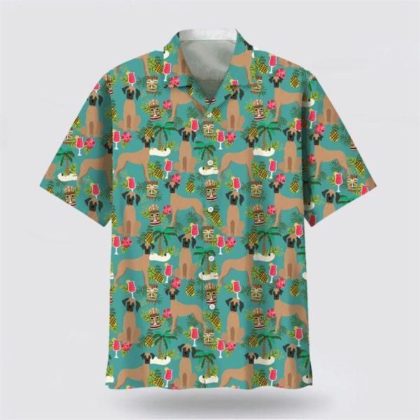 Great Dane Hawaiian Beach Hawaiian Shirt – Dog Lover Hawaiian Shirts