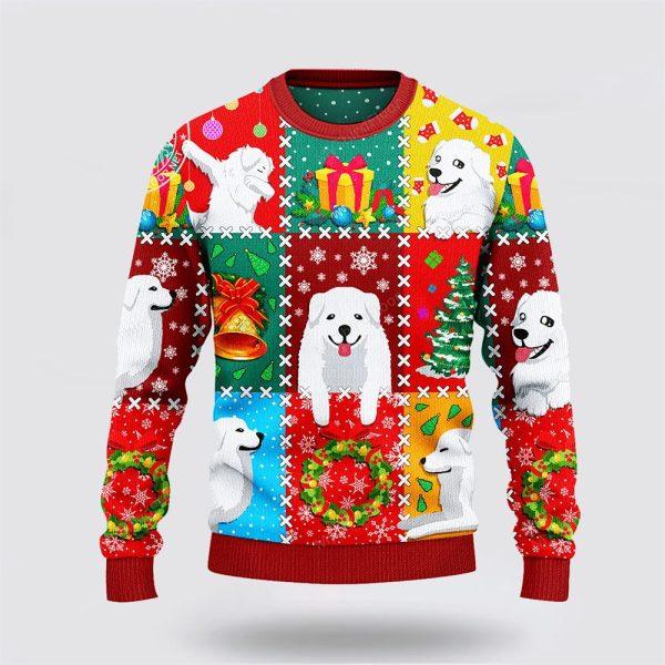 Great Pyrenees Dog Lovers Christmas Wishes All Over Sweater – Dog Lover Christmas Sweater