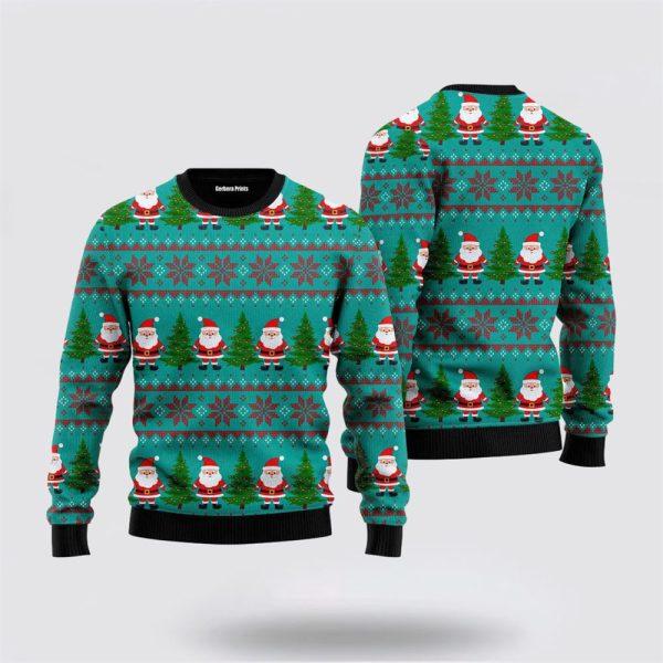 Green Santa Claus Merry Christmas Ugly Christmas Sweater – Christmas Gifts For Frends