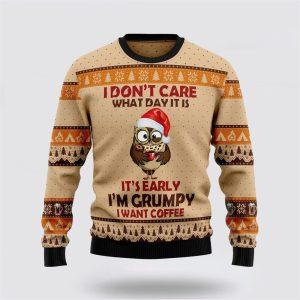 Grumpy Owl Ugly Christmas Sweater – Sweater…