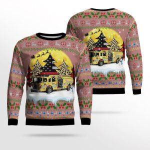 Hayfield Fire Department 3D Ugly Christmas Sweater…