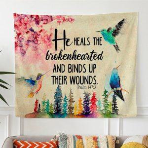 He Heals The Brokenhearted Psalm 1473 Bible…