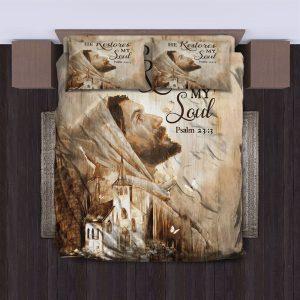 He Restores My Soul Christian Quilt Bedding Set Christian Gift For Believers 3 malaci.jpg