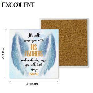 He Will Cover You With His Feathers Psalm 914 3 Stone Coasters Coasters Gifts For Christian 4 vdmqjf.jpg