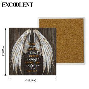 He Will Cover You With His Feathers Psalm 914 Stone Coasters Coasters Gifts For Christian 4 gzsyoa.jpg