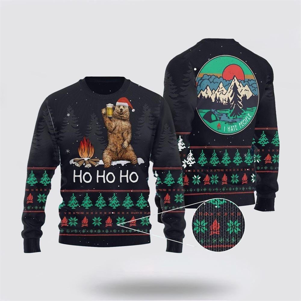 Ho Ho Ho Ugly Christmas Sweater – Sweater Gifts For Pet Lover