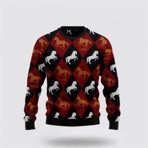 Horse Love Ugly Christmas Sweater – Sweater…
