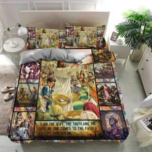 I AM the Way the Truth and the Life Christian Quilt Bedding Set Christian Gift For Believers 2 opgxgk.jpg