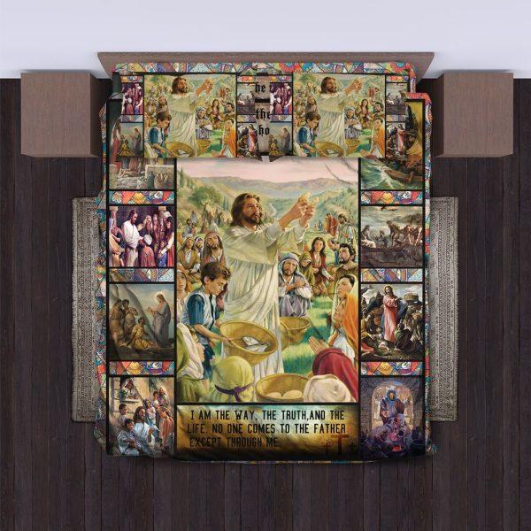 I AM the Way, the Truth, and the Life Christian Quilt Bedding Set – Christian Gift For Believers