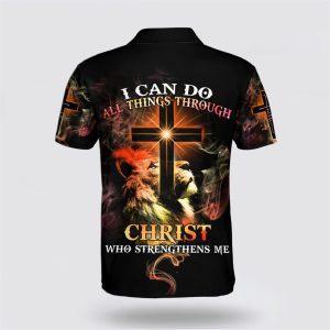 I Can Do All Things Through Christ Who Strengthens Me Lion Cross Polo Shirt Gifts For Christians 2 dvliiw.jpg