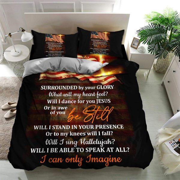 I Can Only Imagine Christian Quilt Bedding Set – Christian Gift For Believers