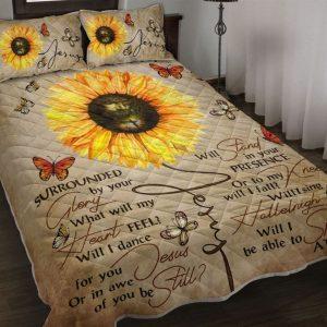 I Can Only Imagine Flower and Butterfly Christian Quilt Bedding Set Christian Gift For Believers 1 dmzccr.jpg
