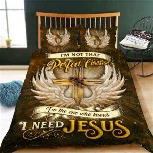 I Need Jesus Quilt Bedding Set Christian Gift For Believers 2 kjwewf.jpg