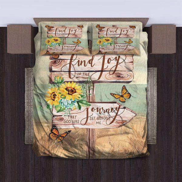 I Will Choose to Find Joy in the Christian Quilt Bedding Set – Christian Gift For Believers