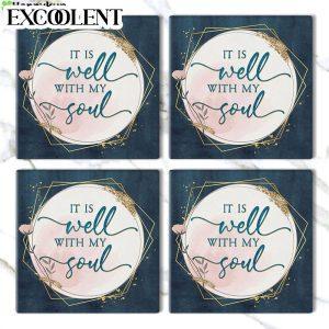 It Is Well With My Soul Hymn Lyrics Stone Coasters Coasters Gifts For Christian 3 k6b5et.jpg