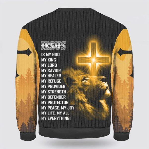 Jesus Is My God,My King,My Lord,My Savior Ugly Christmas Sweater – Christmas Gifts For Christian