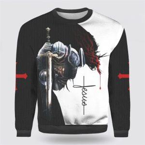 Jesus A Child Of God A Man OF Faith A Warrior Of Christ Ugly Christmas Sweater Christmas Gifts For Christian 1 k4k1vu.jpg