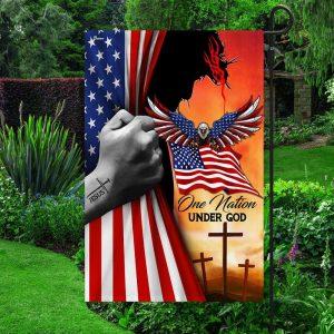 Jesus American One Nation Under God Eagle…