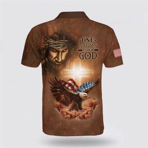 Jesus American One Nation Under God Polo Shirt Gifts For Christian Families 2 anctji.jpg