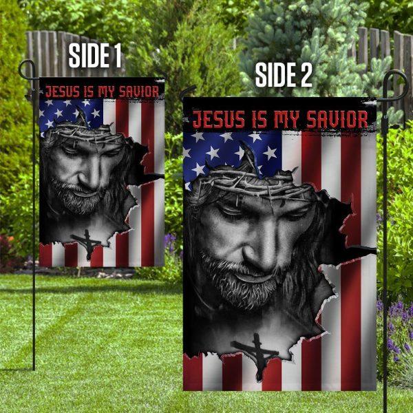 Jesus And American Flag Flagwix Jesus Is My Sav – Christian Flag Outdoor Decoration