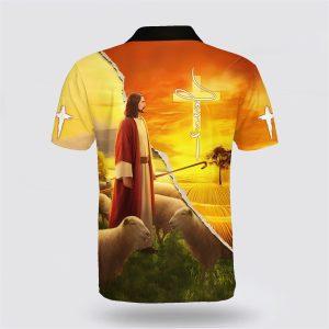 Jesus And Lamb Polo Shirt Gifts For Christian Families 2 jisan5.jpg
