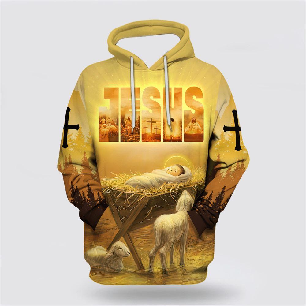 Jesus And Lambs All Over Print Hoodie Shirt – Gifts For Jesus Lovers Jesus And Lambs All Over Print Hoodie Shirt – Gifts For Jesus Lovers