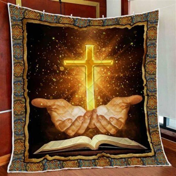 Jesus Bible Christian Quilt Blanket – Christian Gift For Believers