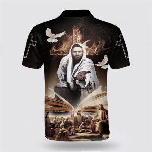 Jesus Christ And Dove Polo Shirt Gifts For Christian Families 2 skijyx.jpg