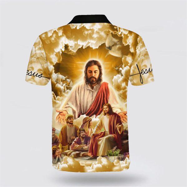 Jesus Christ And His Disciples Polo Shirt – Gifts For Christian Families