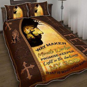 Jesus Christ Faith Over Fear Quilt Bedding Set Christian Gift For Believers 1 y3pisu.jpg