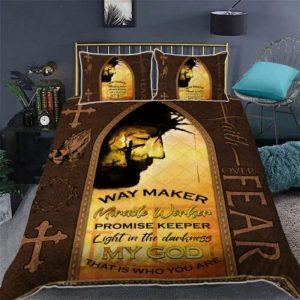 Jesus Christ Faith Over Fear Quilt Bedding Set Christian Gift For Believers 2 rysq0r.jpg