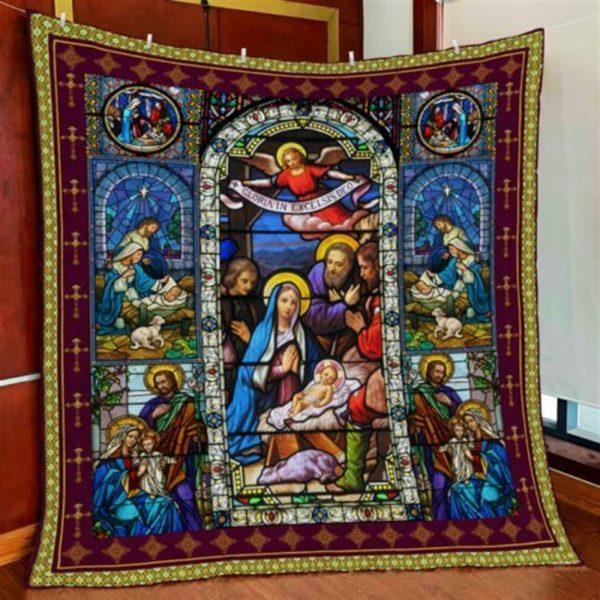 Jesus Christ Family Christian Quilt Blanket – Christian Gift For Believers