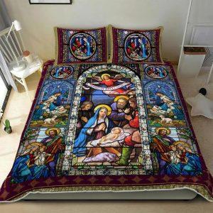 Jesus Christ Family Quilt Bedding Set Christian Gift For Believers 1 rpinvo.jpg
