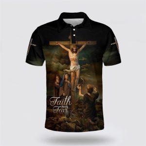 Jesus Christ Hanging On The Cross Polo…