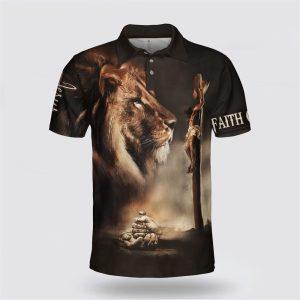 Jesus Christ Hangs On The Cross Polo…