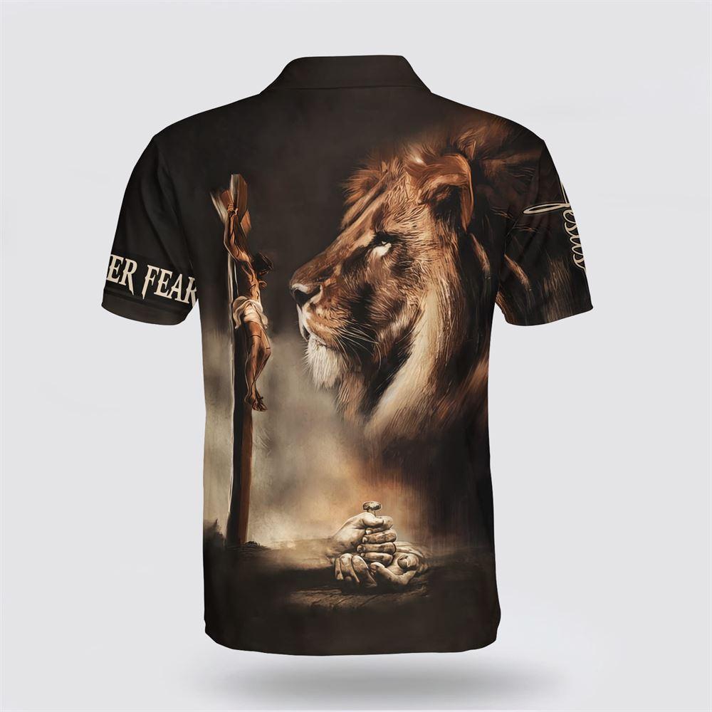 Jesus Christ Hangs On The Cross Polo Shirt – Gifts For Jesus Lovers