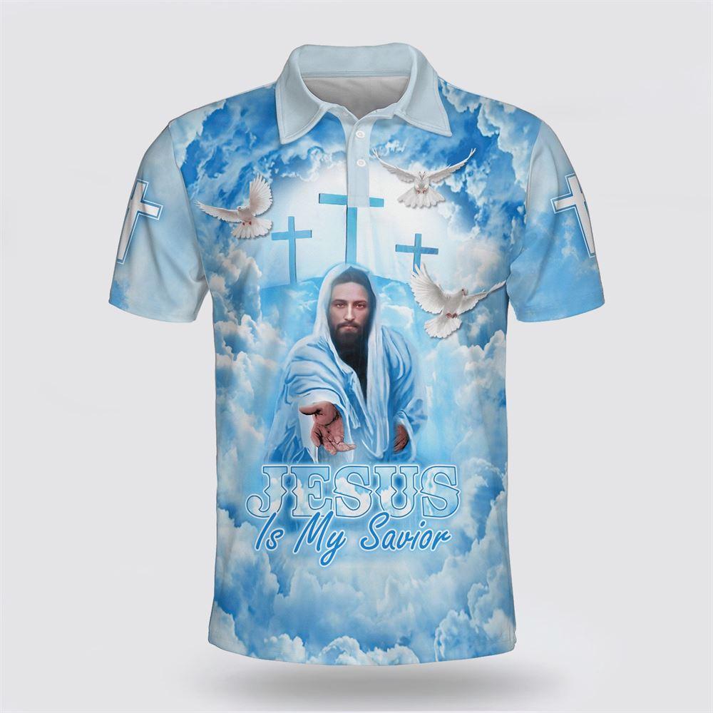 Jesus Christ Is My Savior Jesus Hands Polo Shirt – Gifts For Jesus Lovers