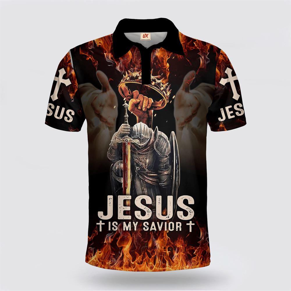 Jesus Christ Is My Savior Polo Shirt – Gifts For Jesus Lovers