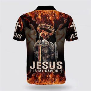 Jesus Christ Is My Savior Polo Shirt Gifts For Jesus Lovers 2 i079bb.jpg