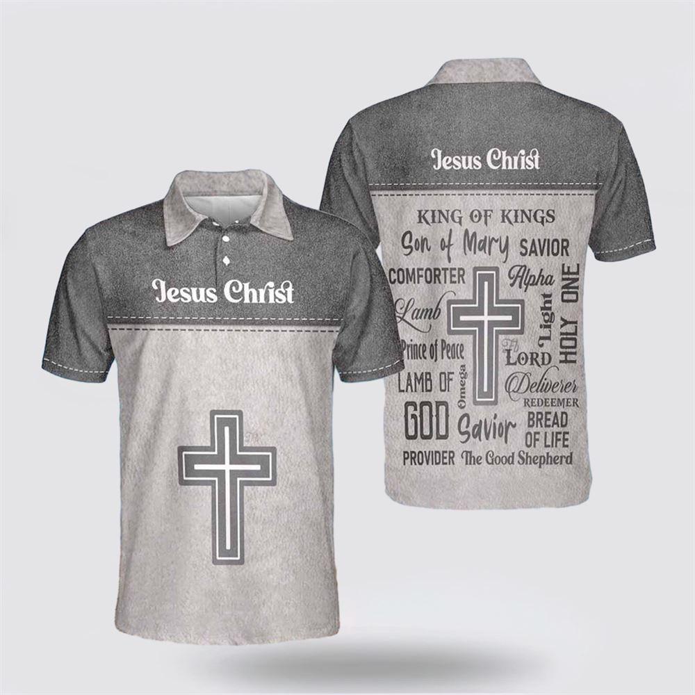 Jesus Christ King Of Kings Polo Shirts – Gifts For Jesus Lovers