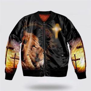 Jesus Christ Lion Cross A Child Of God Bomber Jacket Gifts For Jesus Lovers 2 gvbihp.jpg